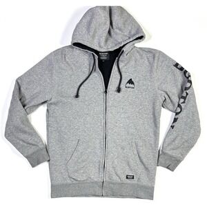 Burton Full-Zip Hoodie Men's Small Gray Long Sleeve Jacket Durable Goods